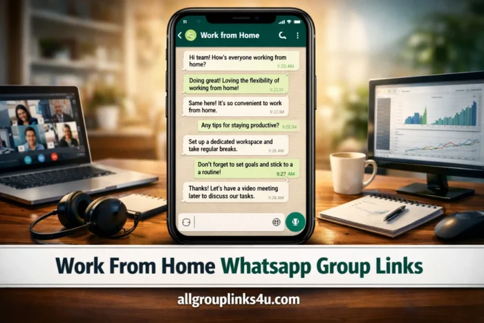 Work From Home WhatsApp Group Links 2026