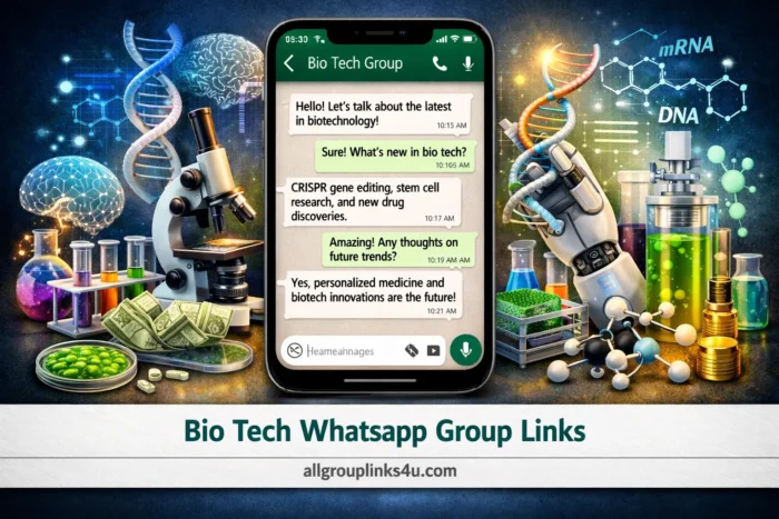 Bio Tech Whatsapp Group Links 2026